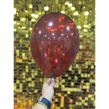 10 İç Mekan Dekorasyon Balonu Bordo - 100 Adet