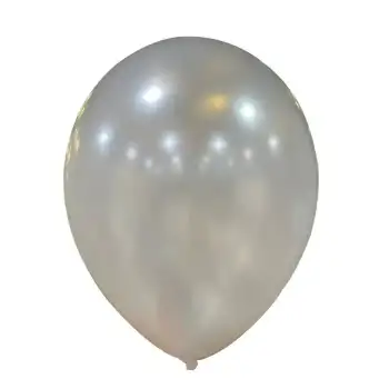 10 Metalik Dekorasyon Balonu Silver - 100 Adet