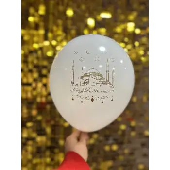 10” Ramazan Baskılı Balon 1+1 - 100 Adet