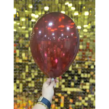 12 İç Mekan Dekorasyon Balonu Bordo - 100 Adet