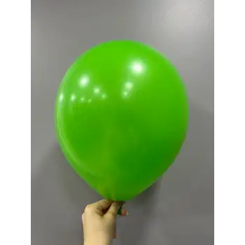 12 İç Mekan Dekorasyon Balonu Çimen Yeşili - 100 Adet