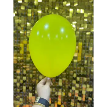 12 İç Mekan Dekorasyon Balonu Güneş Sarısı - 100 Adet