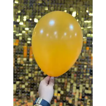 12 İç Mekan Dekorasyon Balonu Mandalina - 100 Adet