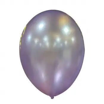12 Metalik Dekorasyon Balonu Açık Violet - 100 Adet