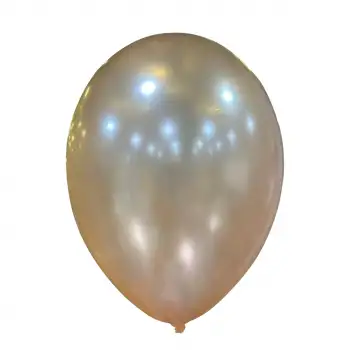 12 Metalik Dekorasyon Balonu Rose Gold - 100 Adet