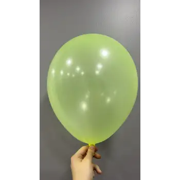 12 Neon Dekorasyon Balonu Sarı - 100 Adet
