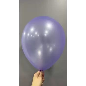 12 Neon Dekorasyon Balonu Violet - 100 Adet