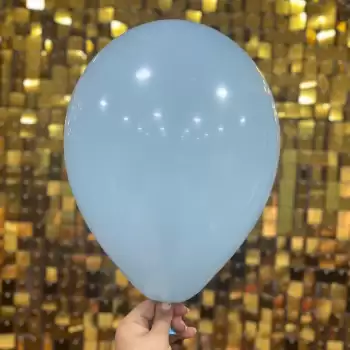 12 İç Mekan Makaron Balon Mavi - 100 Adet