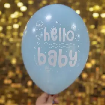 12 Hello Baby Erkek Mavi 1+1 - 100 Adet