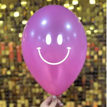 12 Gülen Yüz Baskılı Karışık 1+1  - 100 Adet