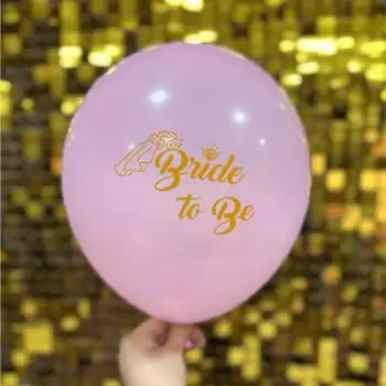 12 Bride To Be Hazır Baskılı Balon 1+1 - 100 Adet