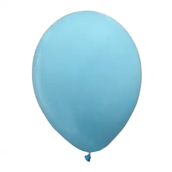 12 İç Mekan Dekorasyon Balonu Açık Mavi - 100 Adet