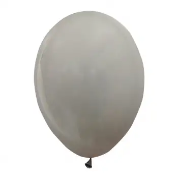 12 İç Mekan Dekorasyon Balonu Gri - 100 Adet