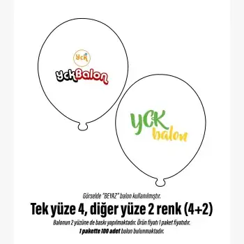 TEK YÜZE DÖRT RENK DİĞER YÜZE İKİ RENK 4+2