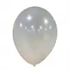 10 Metalik Dekorasyon Balonu Beyaz - 100 Adet