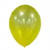 10 Metalik Dekorasyon Balonu Sarı - 100 Adet