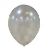 10 Metalik Dekorasyon Balonu Silver - 100 Adet