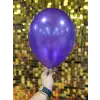 10 Metalik Dekorasyon Balonu Violet - 100 Adet