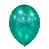 10 Metalik Dekorasyon Balonu Zümrüt Yeşili - 100 Adet