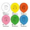 12 Capybara Baskılı Balon 1+1 - 100 Adet