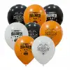 12 Hallowen Baskılı Balon 1+1