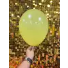 12 İç Mekan Dekorasyon Balonu Limon Sarısı - 100 Adet
