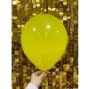 12 İç Mekan Dekorasyon Balonu Sarı - 100 Adet