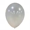 12 Metalik Dekorasyon Balonu Beyaz - 100 Adet