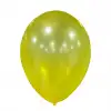 12 Metalik Dekorasyon Balonu Sarı - 100 Adet