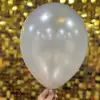 12 Metalik Dekorasyon Balonu Silver - 100 Adet