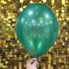 12 Metalik Dekorasyon Balonu Koyu Yeşil - 100 Adet