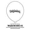 Tek Yüze Tek Renk Baskılı Balon 1+0
