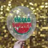 12 Hello Summer Hazır Baskılı Balon Karışık 3+0 - 100 Adet