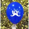 12 Its A Boy Hazır Baskılı Balon 1+1 - 100 Adet