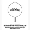 TEK YÜZE TEK RENK PUNCH BASKILI BALON 1+0