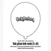 Tek Yüze Tek Renk Baskılı Balon 1+0