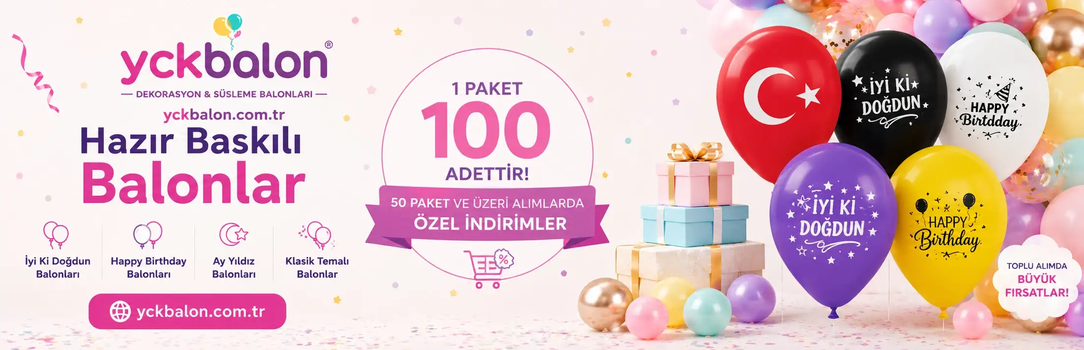 Hazır Baskılı Balonlar