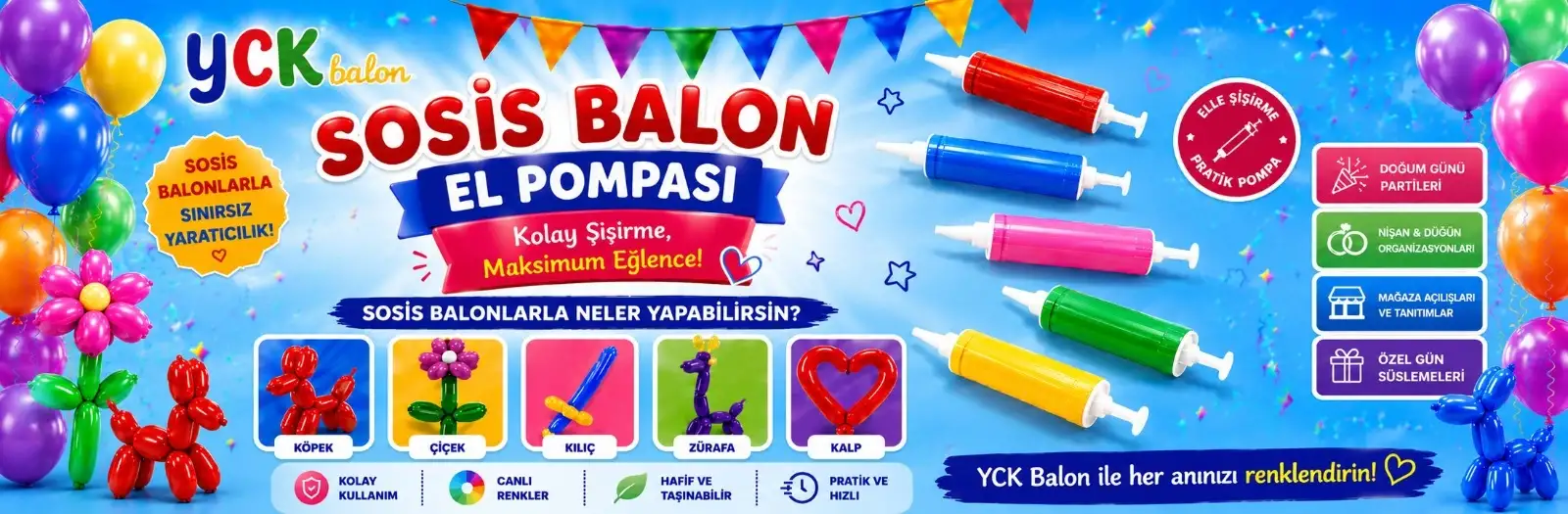 SOSİS BALON EL POMPASI