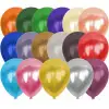 12 Metalik Dekorasyon Balonu Karışık - 100 Adet