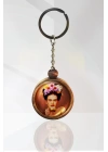 Frida Kahlo Ahşap Anahtarlık Tek Ebat N11.12245