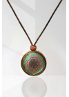 Mandala Ahşap Kolye N11.29012