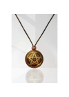 Pentagram Yıldız Ahşap Kolye N11.34590