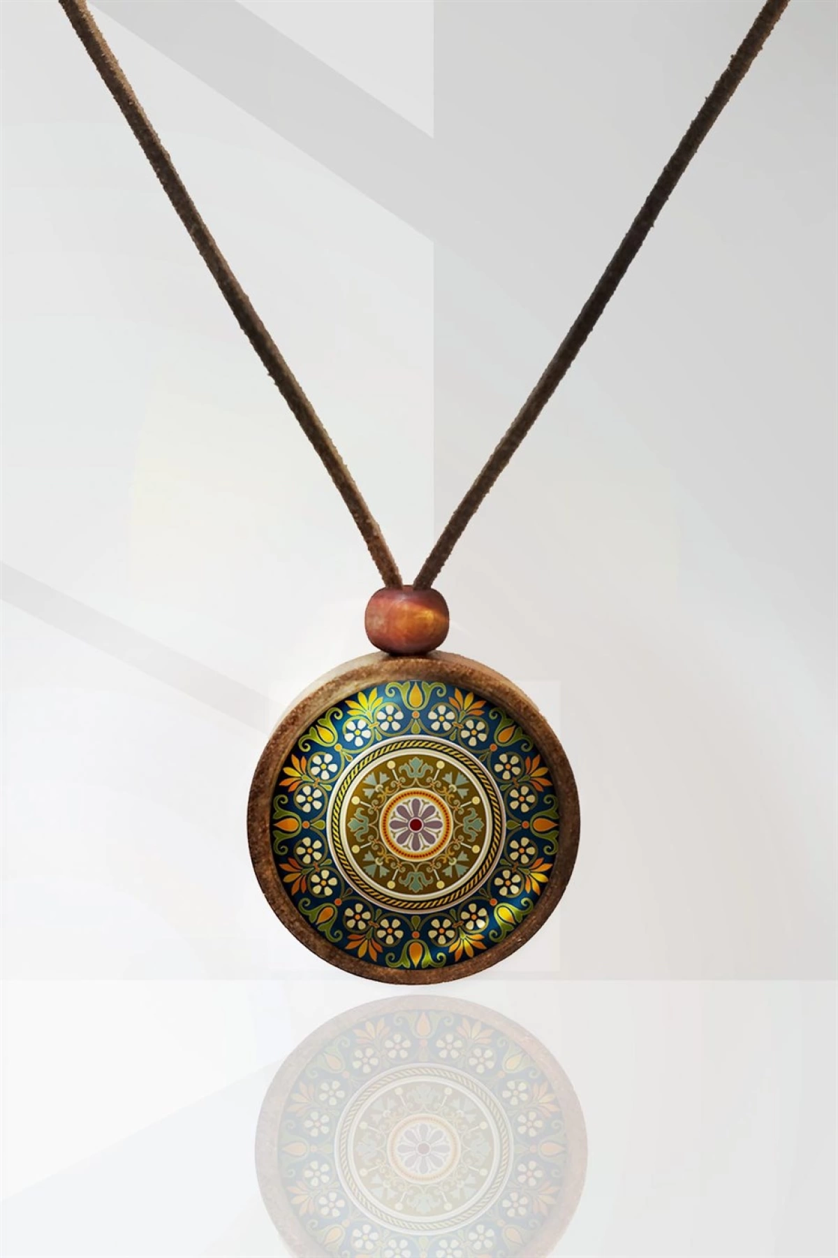 Mandala Ahşap Kolye N11.29004