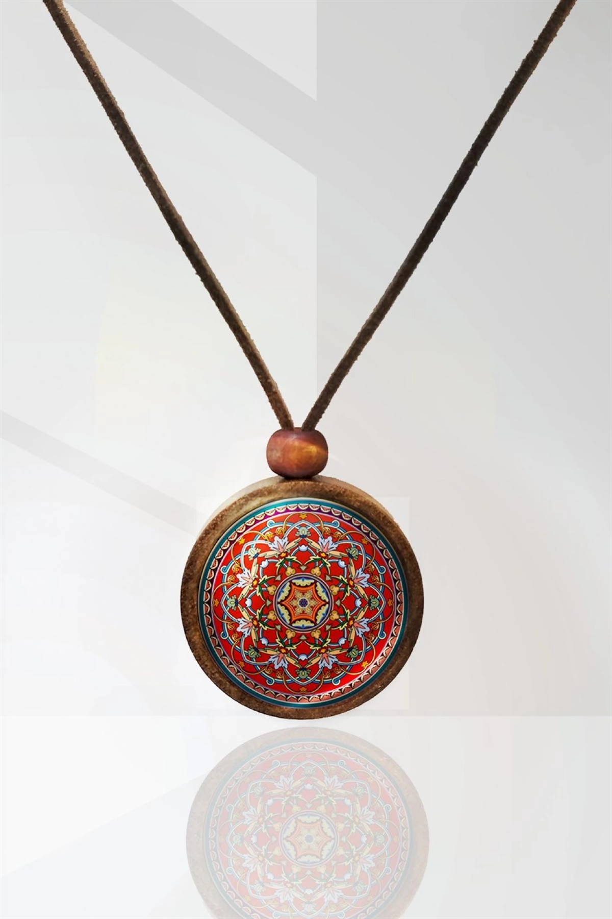 Mandala Ahşap Kolye N11.29005