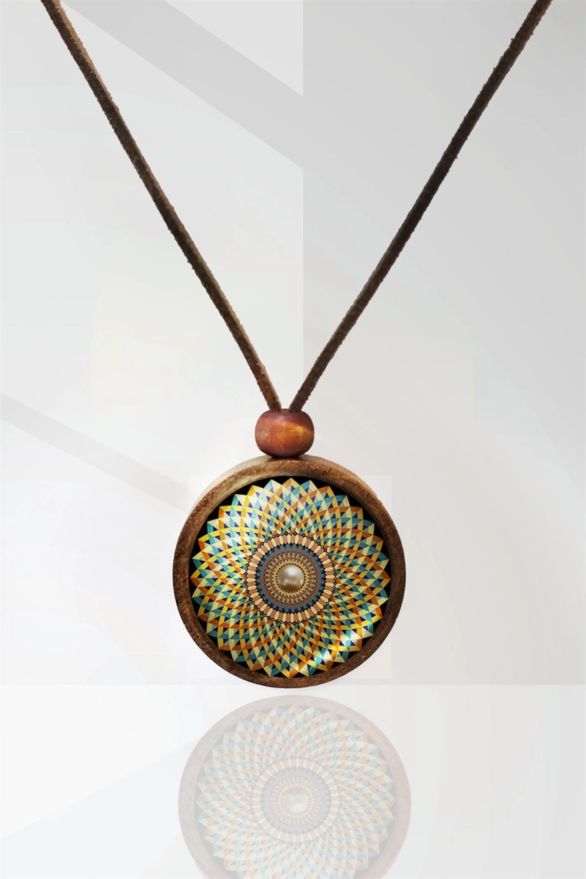 Mandala Ahşap Kolye N11.29007