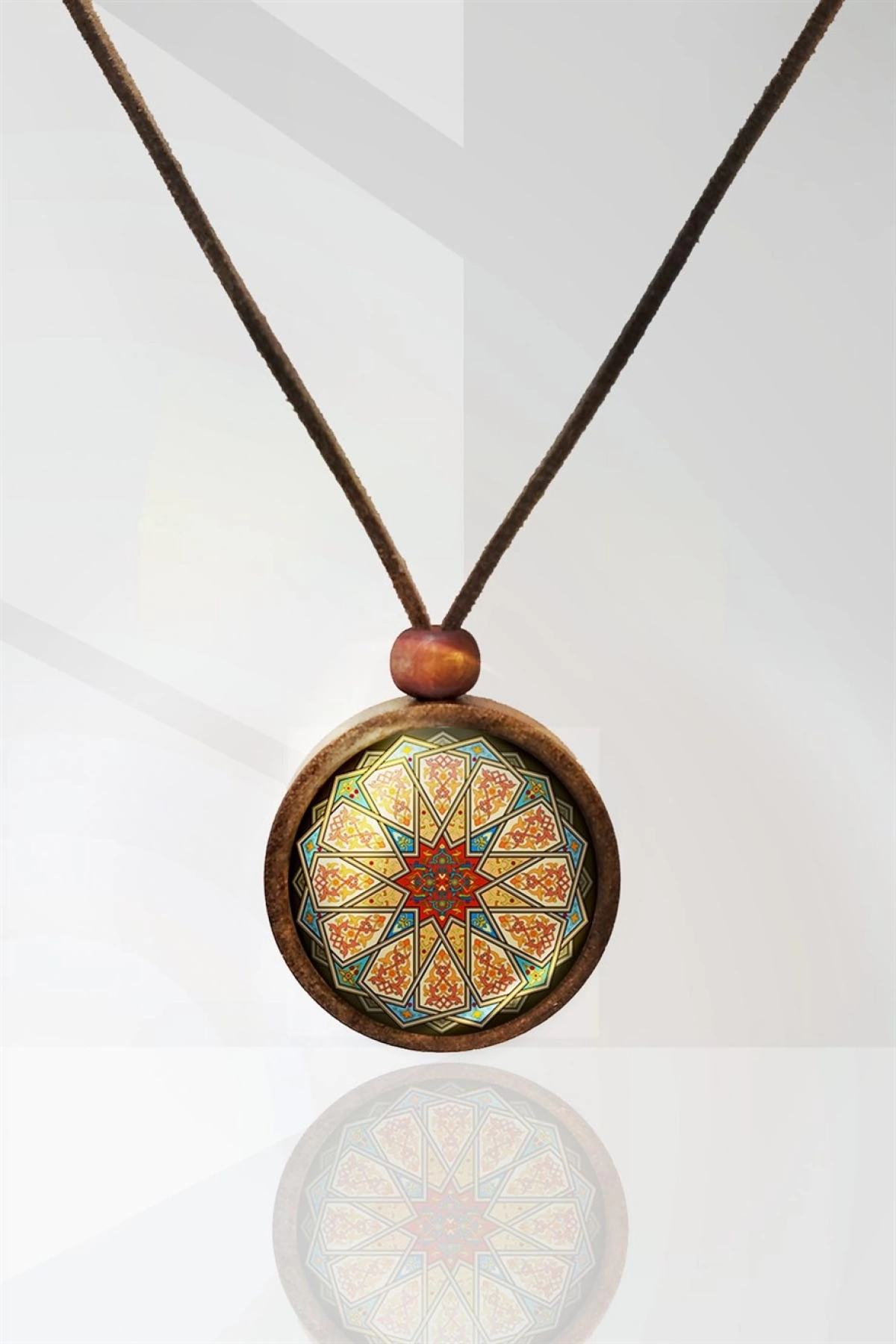 Mandala Ahşap Kolye N11.29008