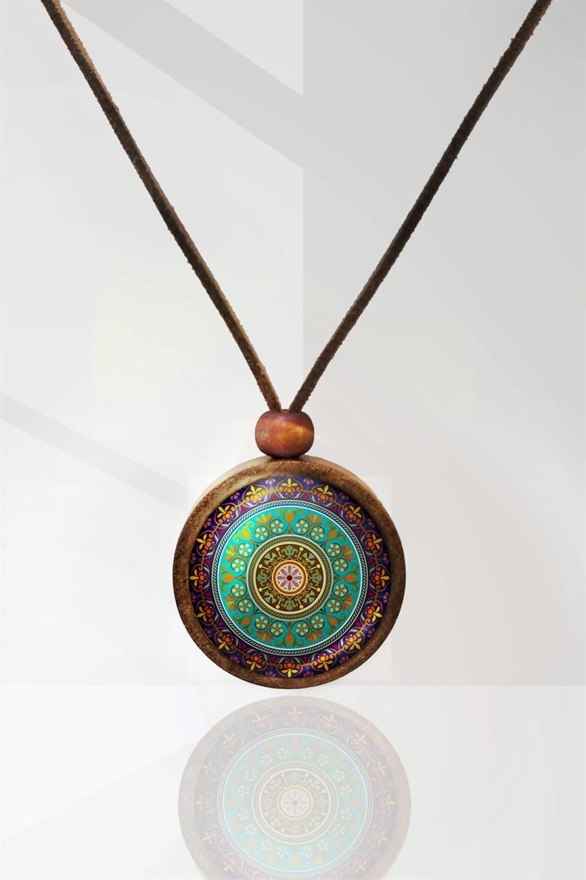 Mandala Ahşap Kolye N11.29009