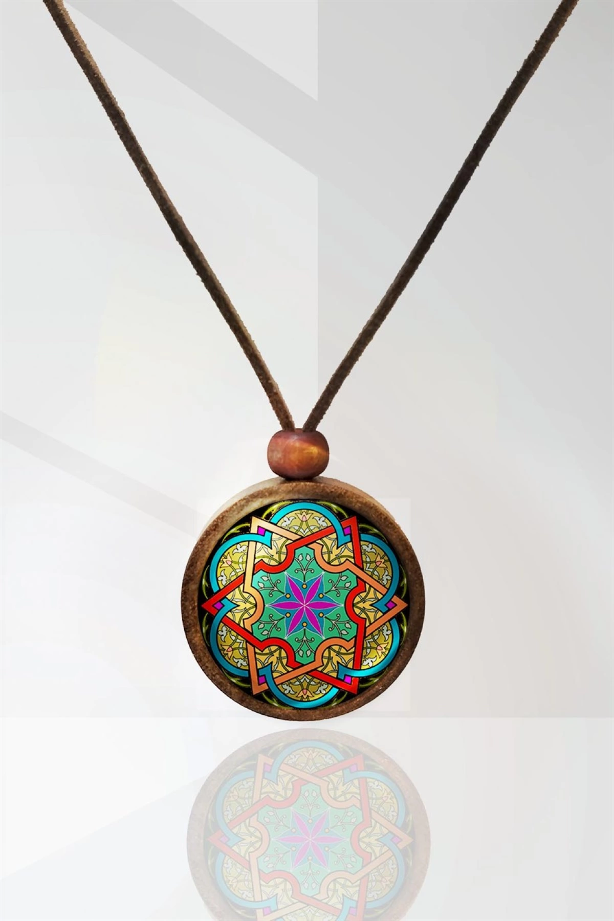 Mandala Ahşap Kolye N11.29011