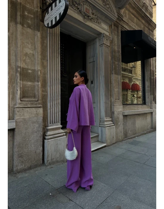 Bağlama Detaylı Pantolon Takım