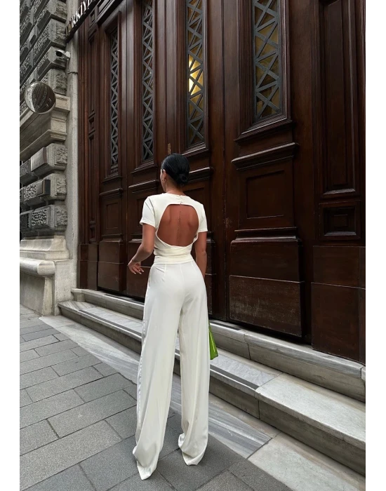 Bağlamalı Crop Pantolon Takım